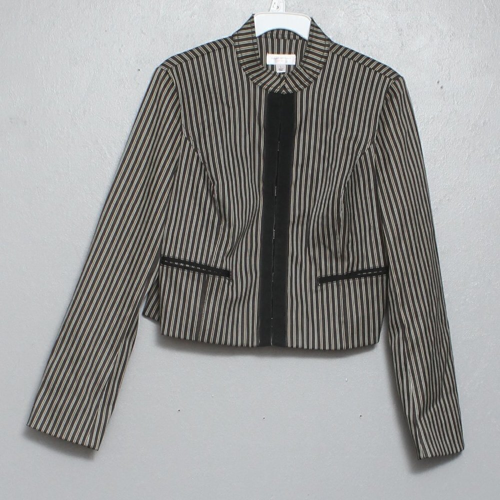 Isaac Mizrahi for target striped matador jacket blazer